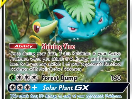 Venusaur & Snivy GX (SM229) [Sun & Moon: Black Star Promos] on Sale