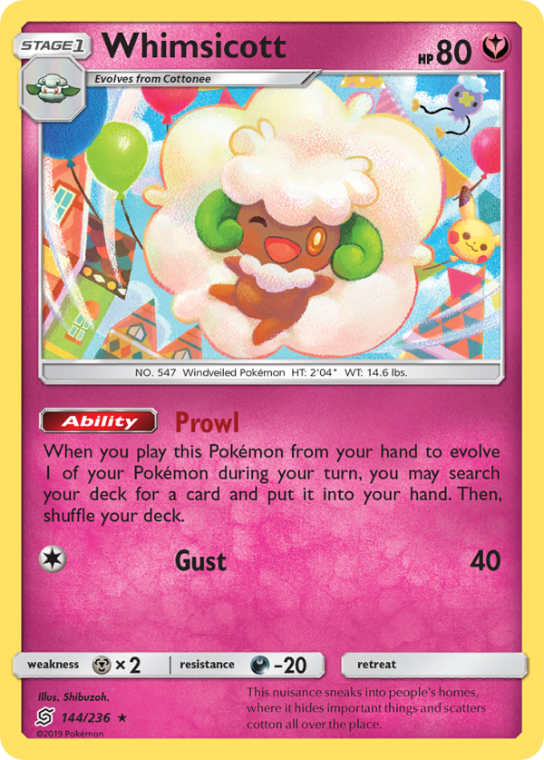 Whimsicott (144 236) [Sun & Moon: Unified Minds] Discount