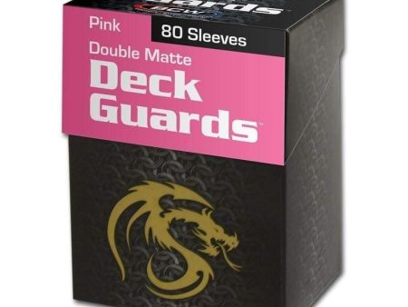 BCW Deck Guard Boxed Sleeves (80) Pink Online now