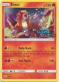 Entei (SM219) (Staff Prerelease Promo) [Sun & Moon: Black Star Promos] Fashion