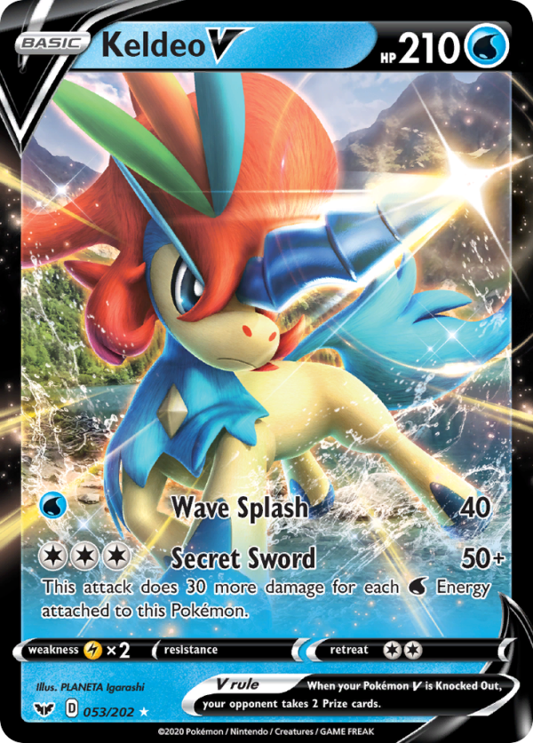 Keldeo V (053 202) [Sword & Shield: Base Set] Hot on Sale