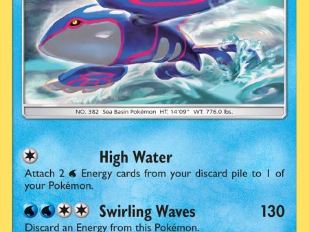 Kyogre (53 236) (Cracked Ice Holo) (Theme Deck Exclusive) [Sun & Moon: Cosmic Eclipse] Sale