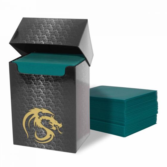 BCW Deck Guard Boxed Sleeves (80) Teal Hot on Sale