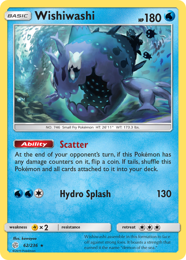 Wishiwashi (62 236) [Sun & Moon: Cosmic Eclipse] Supply