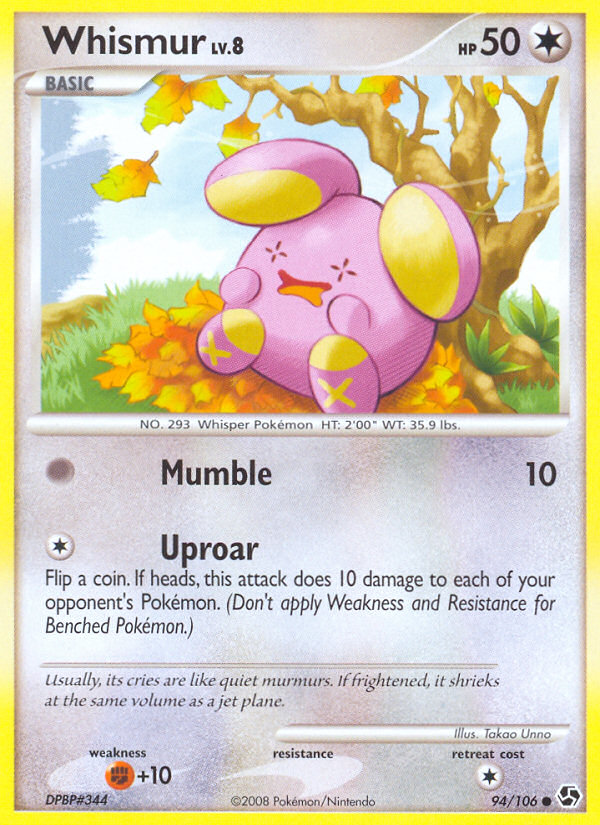 Whismur (94 106) [Diamond & Pearl: Great Encounters] For Sale