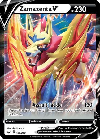 Zamazenta V (139 202) (Jumbo Card) [Sword & Shield: Base Set] Online Sale