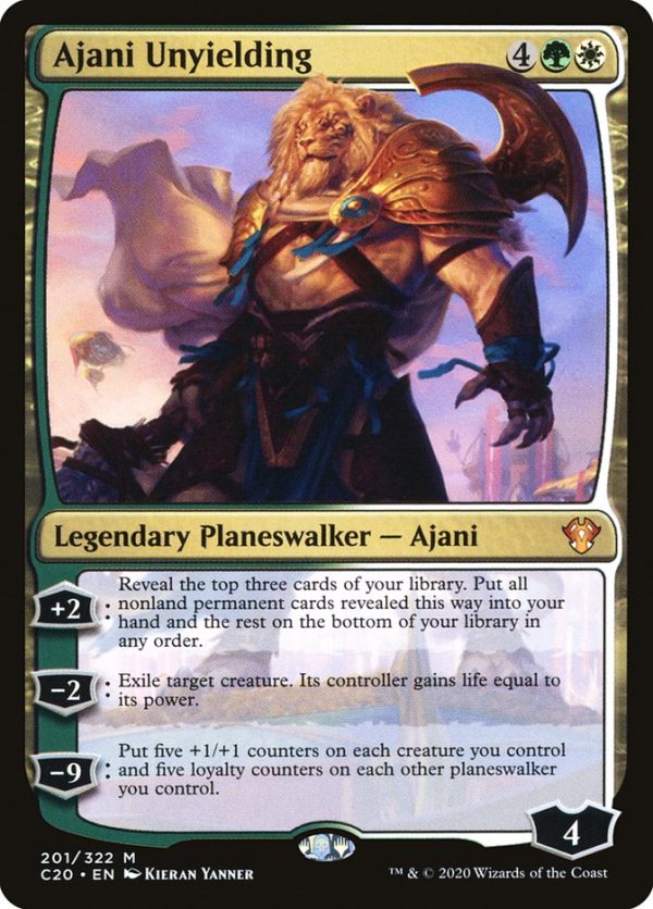 Ajani Unyielding [Commander 2020] Online Sale