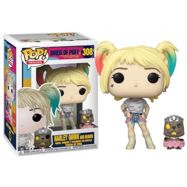 Birds of Prey - Harley Quinn and Beaver Pop! 308 on Sale