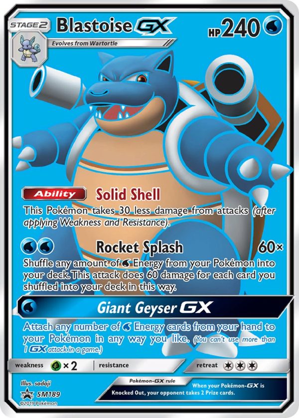 Blastoise GX (SM189) [Sun & Moon: Black Star Promos] on Sale