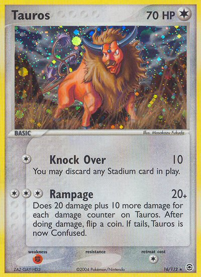 Tauros (16 112) [EX: FireRed & LeafGreen] For Cheap