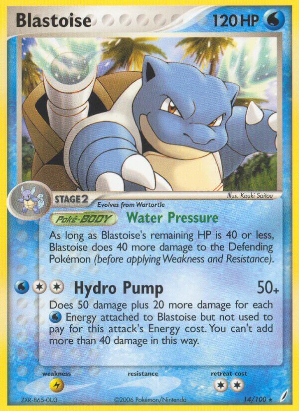 Blastoise (14 100) (Theme Deck Exclusive) [EX: Crystal Guardians] on Sale