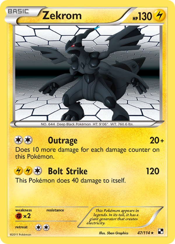 Zekrom (47 114) [Black & White: Base Set] Supply