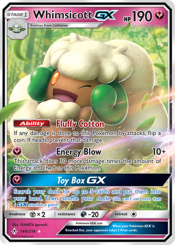 Whimsicott GX (140 214) [Sun & Moon: Unbroken Bonds] Discount