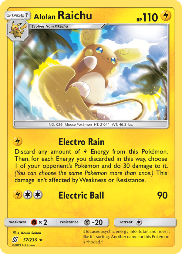 Alolan Raichu (57 236) [Sun & Moon: Unified Minds] Supply