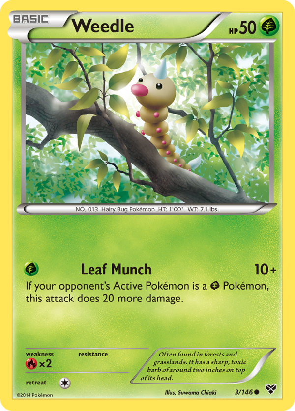 Weedle (3 146) [XY: Base Set] Sale